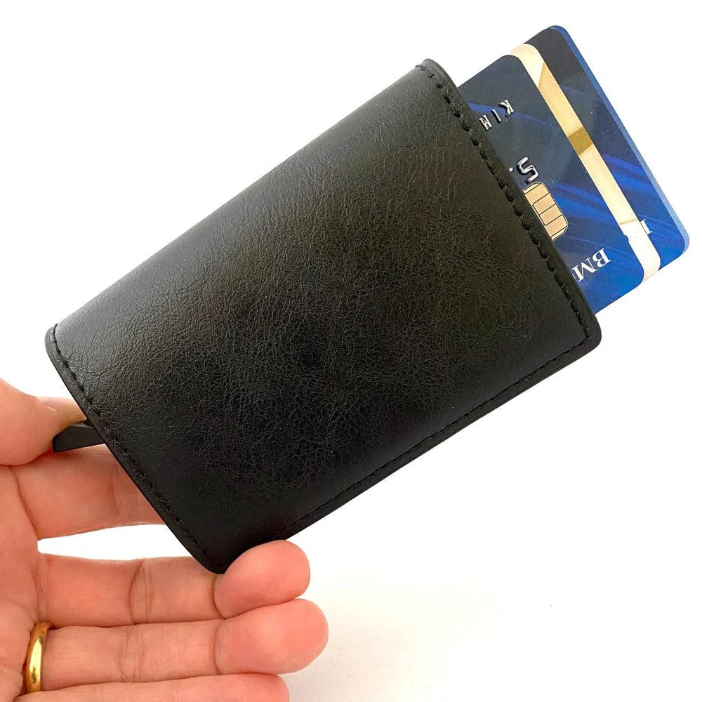 PU Leather Slim Pop Up Wallet